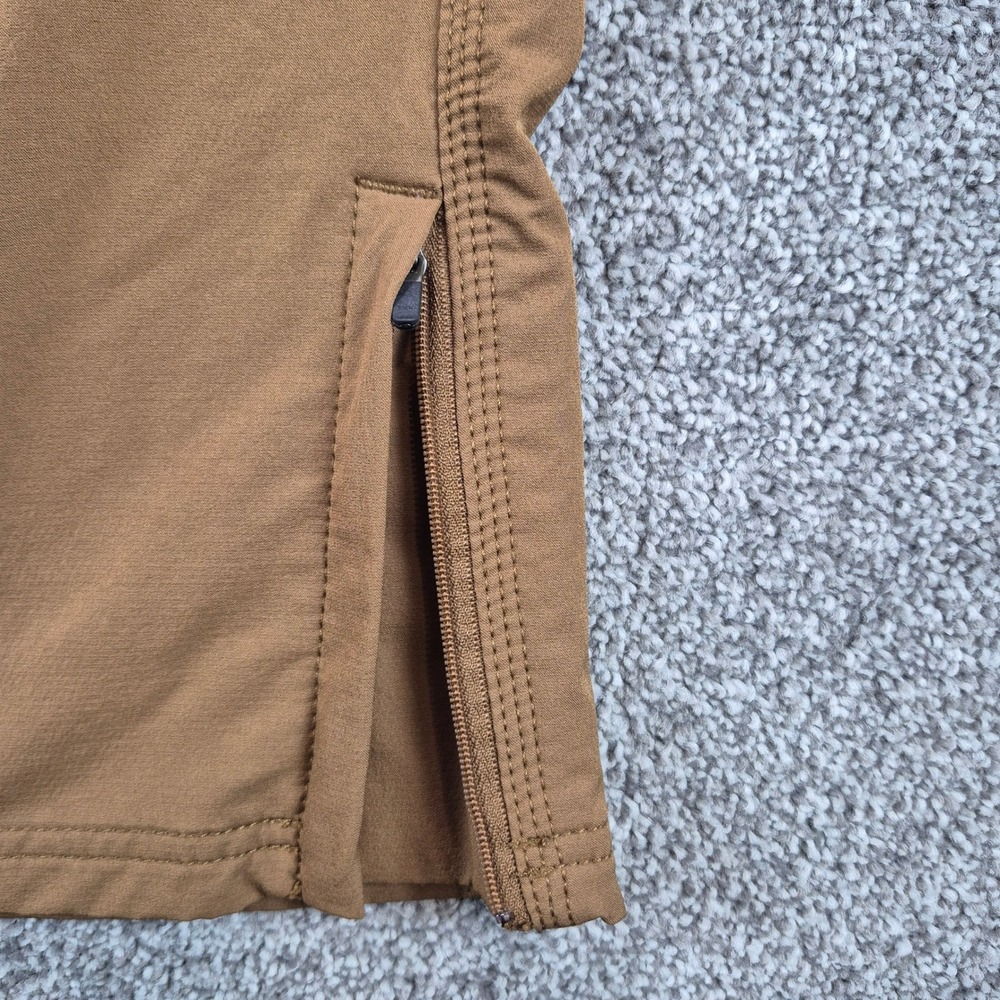 Prana Stretch Zion Pants Mens 33x32 Brown Standard Fit Cargo Belted Hiking - Picture 7 of 10